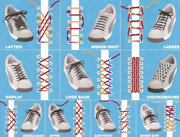 how to knot laces