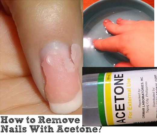 How do you remove acrylic nails at home?