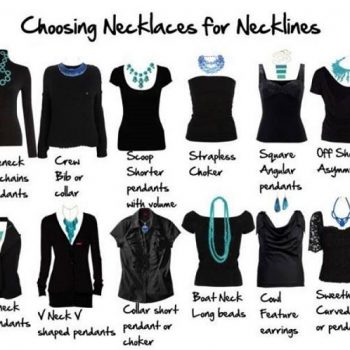 Choosing necklaces for necklines