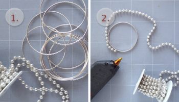 DIY 1 pearly and colourful bracelets