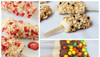 frozen banana pops