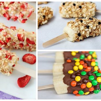 frozen banana pops