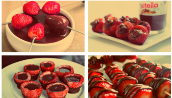 strawberries and nutella