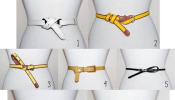 ways to wear a belt