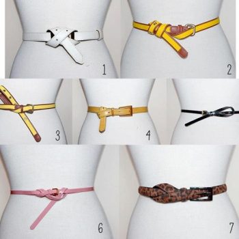 ways to wear a belt