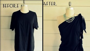 DIY-No-Sew-One-Shoulder-Shirt 1