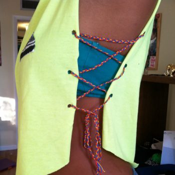 Neon Yellow Crop Tank Top