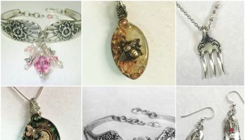 Vintage Spoon Pendants (2)