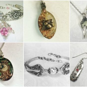 Vintage Spoon Pendants (2)