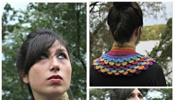 elegant and unique crochet cowl