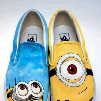 Despicable Me Minions Painted Shoes