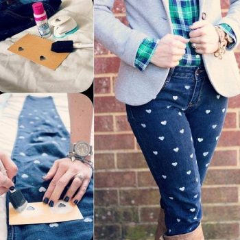 Heart Print Denim – DIY