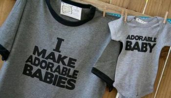 Funny Original Style T-shirt and Onesie i make aborable babies, adorable baby
