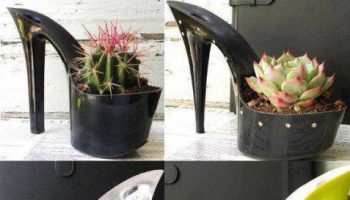 High heel flower pots