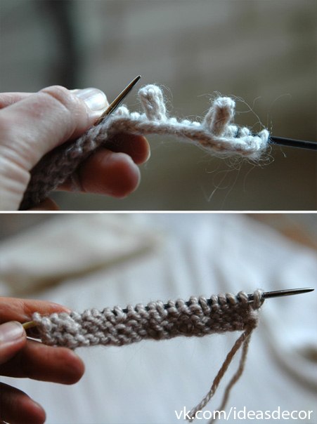 How to Knit Hedgehog Mittens - DIY (5)