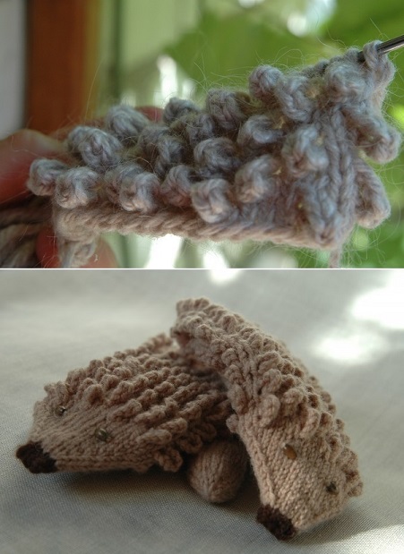 How to Knit Hedgehog Mittens - DIY (9)