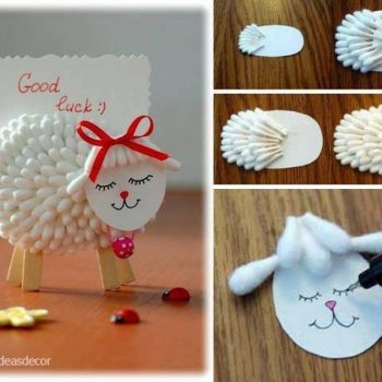 Lamb Holder for Notes from cotton swabs