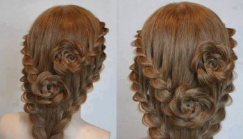 Rose Bud Flower Braid Hairstyle – Tutorial