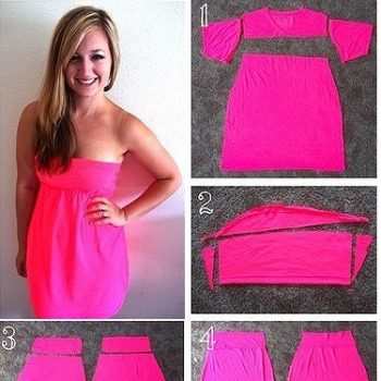 Shirt-Turned-Into-a-Dress