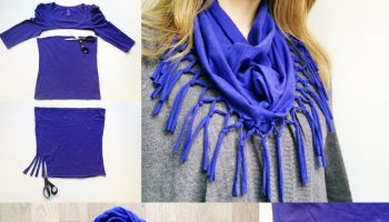 Turn your old t-shirt into a scarf