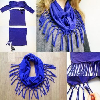 Turn your old t-shirt into a scarf
