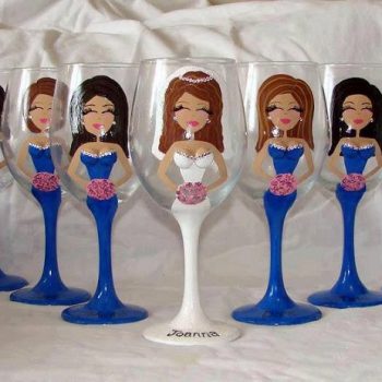 handpainted-wedding-bridesmaid-bridal-party-wine-glasses