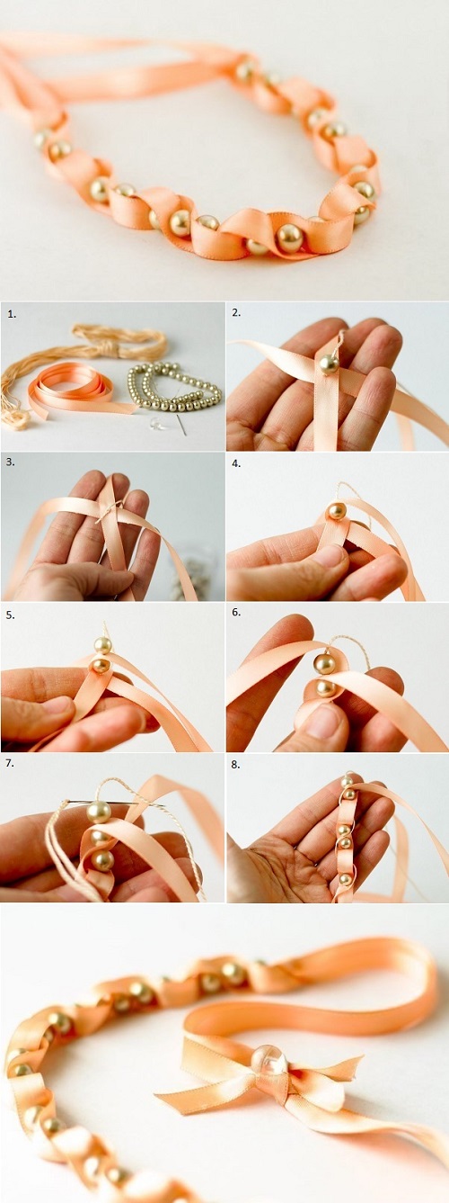 ribbon bracelet DIY