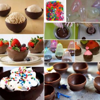 How To Make Chocolate Bowls Using Balloons