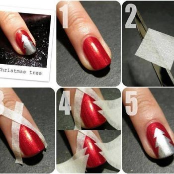 Christmas Tree Nail Art