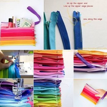 Colored Zipper Pouch – DIY