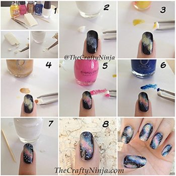 Galaxy Nail Art Design – DIY