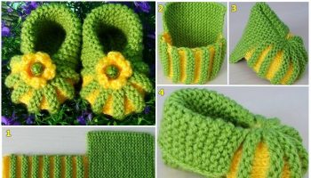 Knitted Baby Booties – DIY