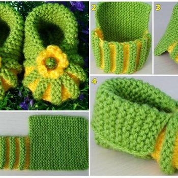 Knitted Baby Booties – DIY