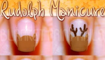Nail Design Idea for Christmas – Rudolph Manicure