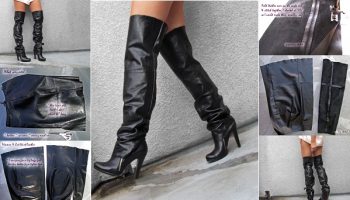 2. How to Make Over the Knee Leather Boots – DIY