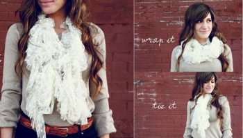 Beautiful Lace Scarf – DIY