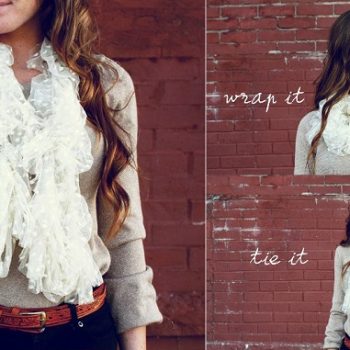 Beautiful Lace Scarf – DIY