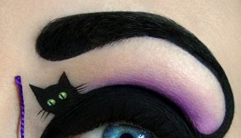 Black cat makeup Amazing Eye-Makeup Designs by Tal Peleg