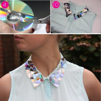 CD’s Shining Effect on Your Clothes – DIY (2)