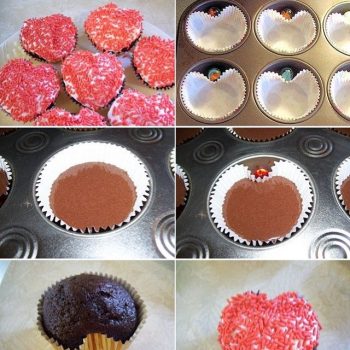 How to Make Heart Shaped Cupcakes Easily