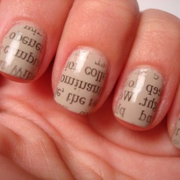 Newspaper Nail Art Tutorial