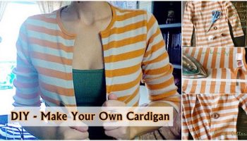 Cardigan Out of an Old Shirt – DIY (2)
