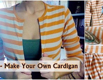 Cardigan Out of an Old Shirt – DIY (2)
