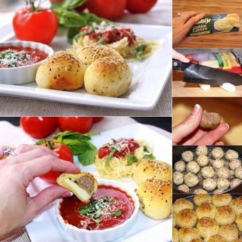Meatball Stuffed Buns Recipe