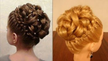 Elegant Braiding Hairstyle With Curls – DIY