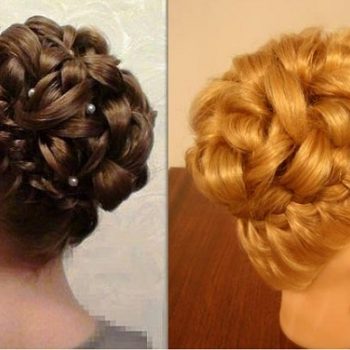 Elegant Braiding Hairstyle With Curls – DIY