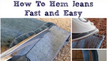 Hem Your Jeans Fast and Easy – DIY
