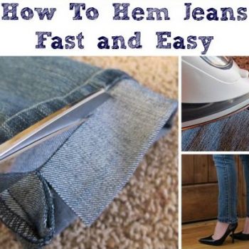 Hem Your Jeans Fast and Easy – DIY