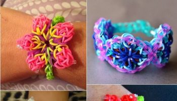 Hibiscus Flower Rainbow Loom Pattern – DIY Bracelet