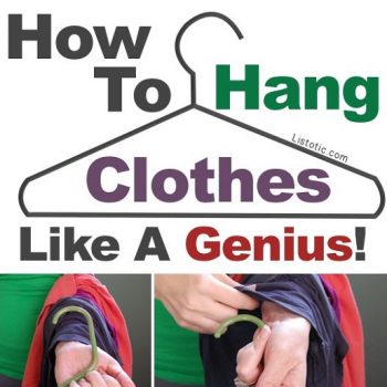 Hang clothes 10 times faster than you usually do.